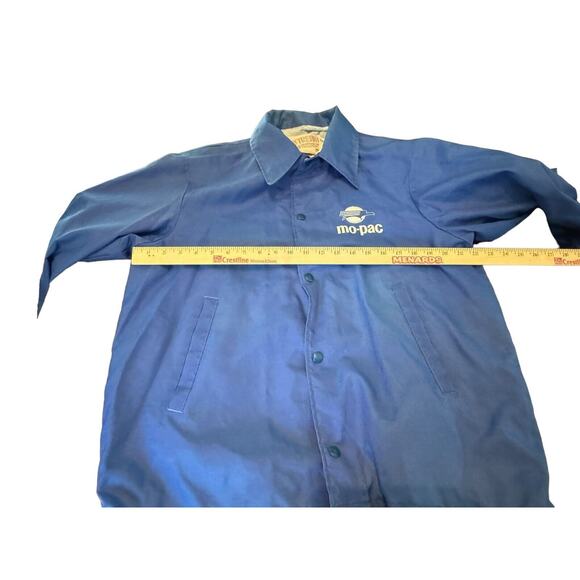 Missouri Pacific Railroad Mo-PAC VTG Lined M Jacket Coat Union Pacific Train - Picture 5 of 9